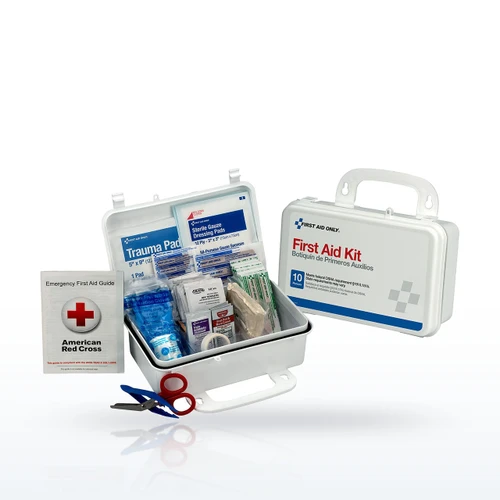 First Aid Only FAO-6060 10 Person First Aid Kit, Weatherproof Plastic Case, OSHA