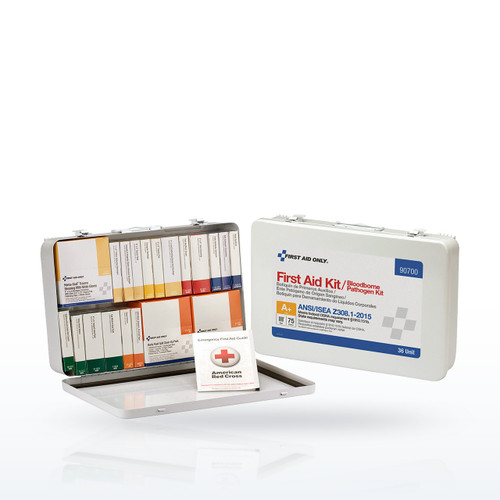 First Aid Only 75 Person 36 Unit First Aid Kit, ANSI A+ Compliant with BBP