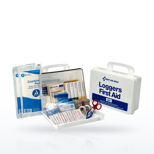 First Aid Only 25 Person Loggers First Aid Kit, Plastic Case, OSHA Compliant