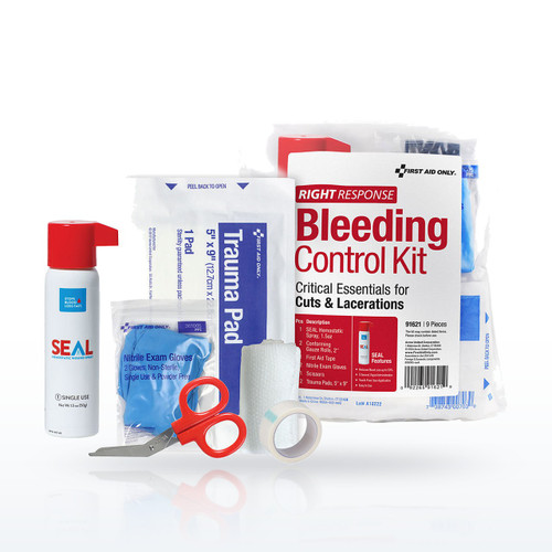 First Aid Only 91621 Critical Essentials Bleeding Control Kit For Cuts