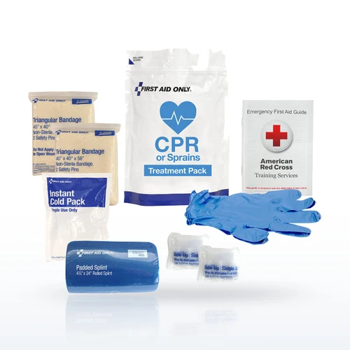 First Aid Only 91165 First Aid Kits, CPR & Sprains Treatment Pack