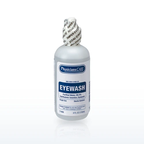 First Aid Only 7-006 Eyewash Stations, Eye Wash Solution, 4 Ounce Bottle