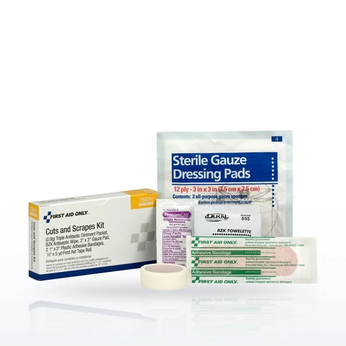First Aid Only 750011 Bandages & Dressings, Cuts and Scrapes Kit, Unit Box