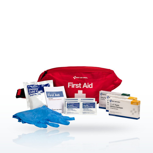 First Aid Only 30500 First Aid Kit Fanny Pack, 48 Pieces
