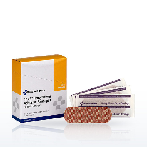 First Aid Only Bandages & Dressings, Heavy Woven Fabric Bandages