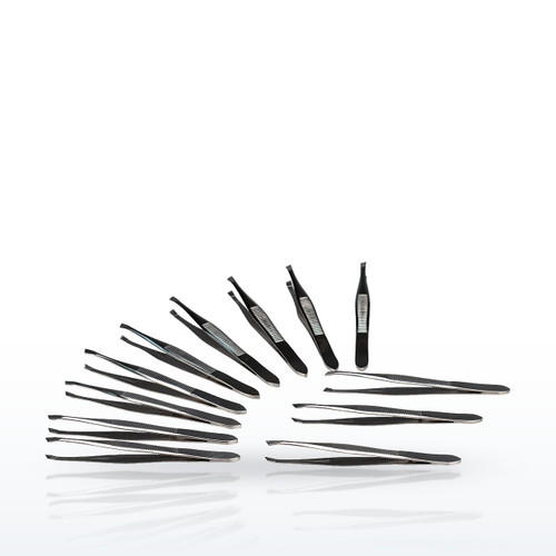 First Aid Only Forceps, Pointed Steel, with Magnifying Glass