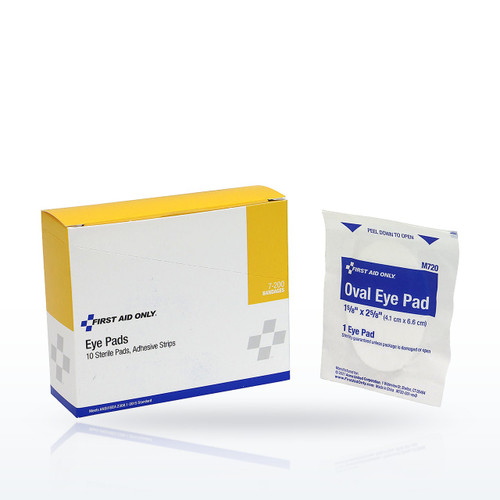 First Aid Only 7-200 Eyewash Stations, Sterile Eye Pads and Strips, 10 Count