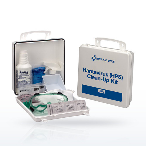 First Aid Only FAO-3070 Sorbent Kits, HPS Hanta Virus Clean Up Kit, Plastic Case