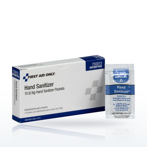First Aid Only Hand Sanitizer Packets, 10 Count