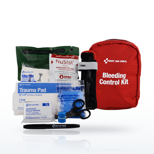 First Aid Only Right Response Bleeding Control Kit for Limb & Torso Wounds