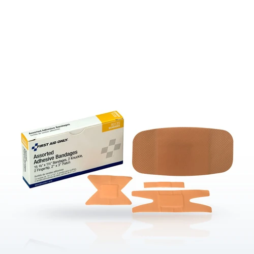 First Aid Only 90135 Bandages & Dressings, Plastic Bandages, Assorted Sizes