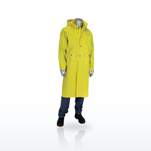 Flex™ Ribbed PVC 48" Jacket with Hood - 0.65 mm, 201-650C