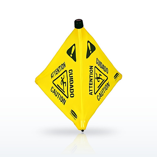 Rubbermaid Commercial FG9S0000YEL Safety Signs, Floor Pop-Up Safety Cones, 20