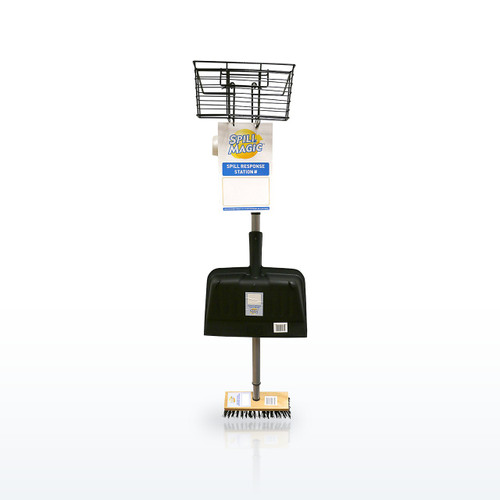 First Aid Only Spill Response Station with Pocket Pad Basket, No Bottle