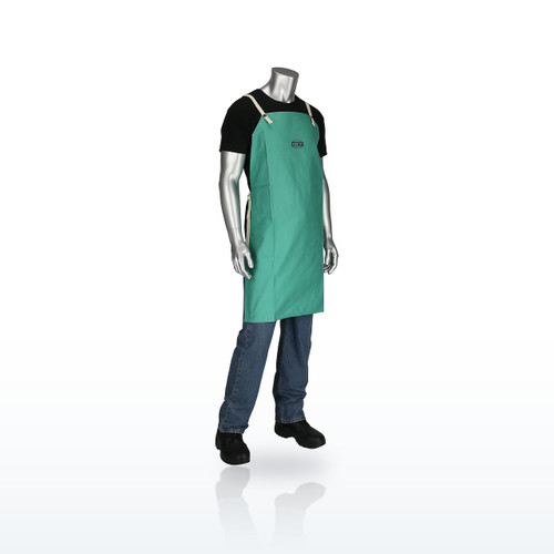 Ironcat 7080 Welding Apparel, FR Treated 100% Cotton Sateen Apron