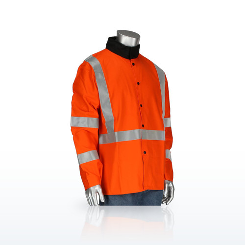 Ironcat 7060 Welding Apparel, FR Treated 100% Cotton Sateen Jacket