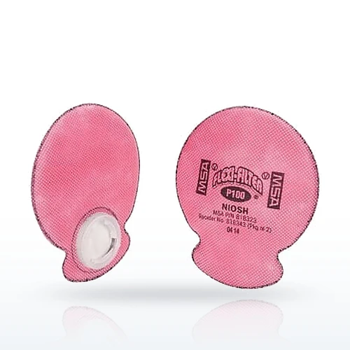MSA 818343 Cartridge Respirators, Flexi-Filter P100 Pads for Advantage