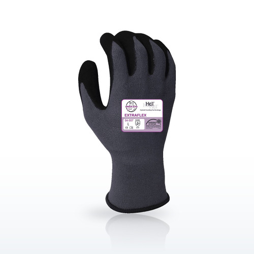 Armor Guys 04-007 Coated Gloves, 15g ExtraFlex Gray Nylon Glove Liner, Dots