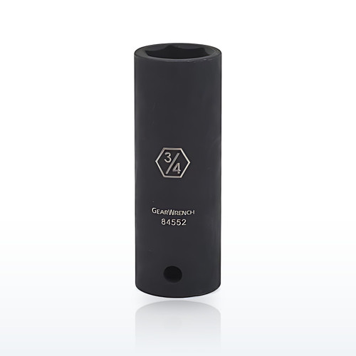 GEARWRENCH® Impact Socket, 1/2 in Drive Size, 3/4 in Opening Size, 6-point