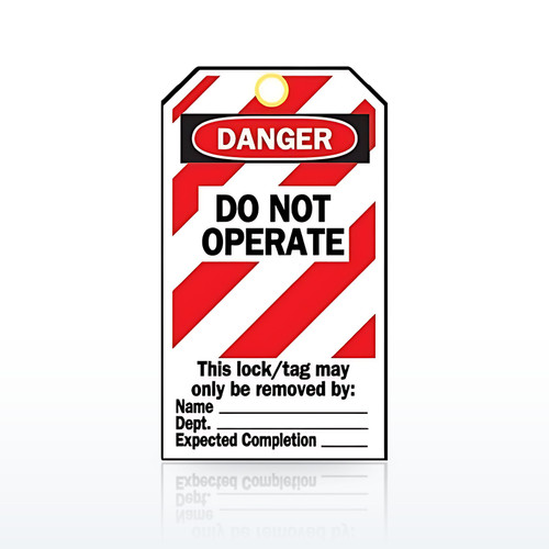 Brady 65520 Safety Tags, Heavy Duty Lockout Tag, 3 in W x 5.75 in H