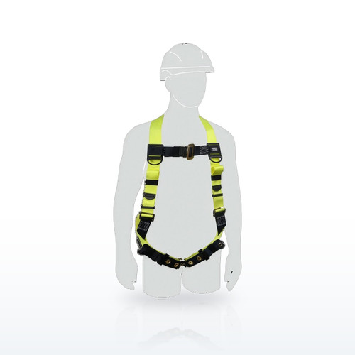 Miller H1311002 Harnesses, H100 Full-Body Harness, 5 Points of Adjustment