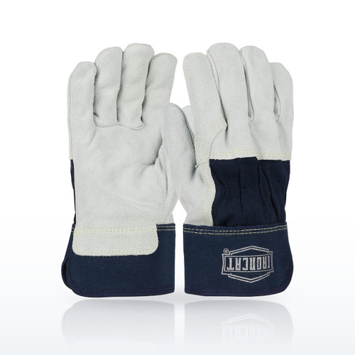 Ironcat IC65 Welding Gloves, Heavy Premium Split Cowhide Leather Palm Glove