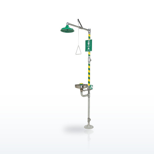 Haws AXION MSR Combination Shower and Eye/Face Wash, Stainless Bowl