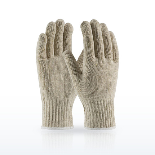 Heavy Weight Seamless Knit Cotton/Polyester Glove - Natural, 35-C410