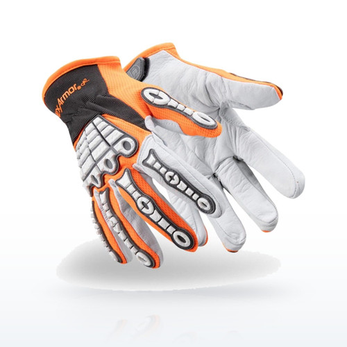 HexArmor Chrome SLT 4073 Goatskin Impact Cut Resistant Gloves, ANSI A6