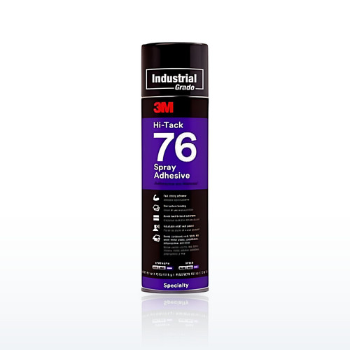 Hi-Tack 76 Spray Adhesive, 18.1 oz, Aerosol Can, Clear/Amber