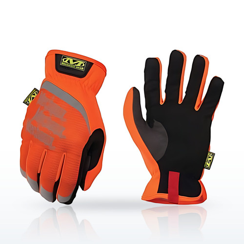 Hi-Viz FastFit Gloves, Large, Hi-Viz Orange