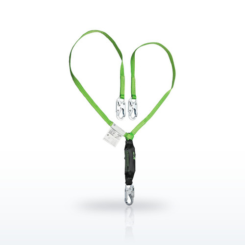 HP™ Double Leg Lanyard with SofStop® Energy Absorber and Locking Snap Hooks