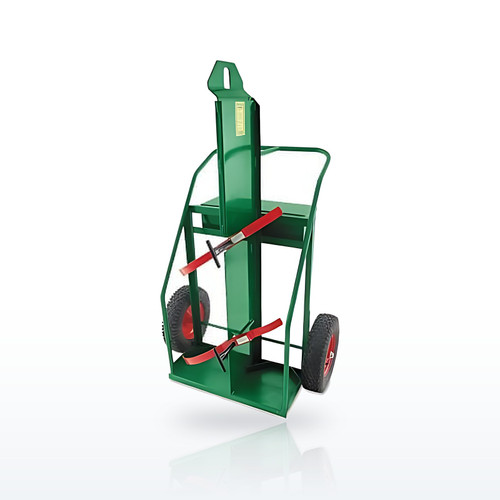Heavy-Duty Frame Dual-Cylinder Cart with Firewall, 65 in H x 37 in W