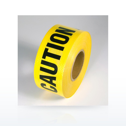 INCOM PrimeGuard "CAUTION" Reinforced Barricade Tape - 3 in x 500 ft