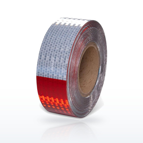 INCOM V57203 Safety Tapes, DOT-C2 Red/White Prismatic Conspicuity Reflective
