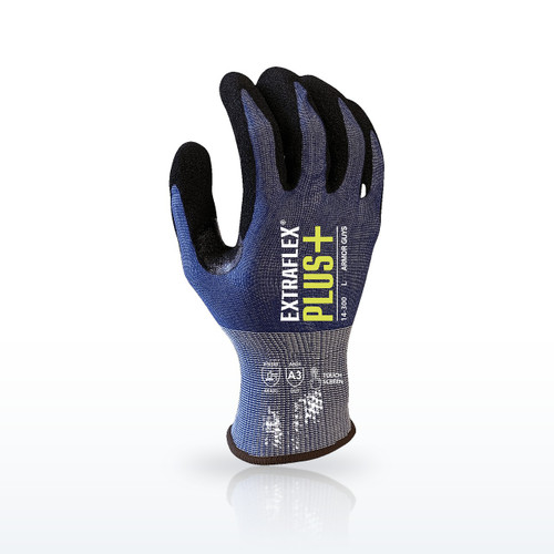 18 Gauge ExtraFlex Plus Dark Blue Engineered Glove Liner, Nitrile Palm, ANSI A3