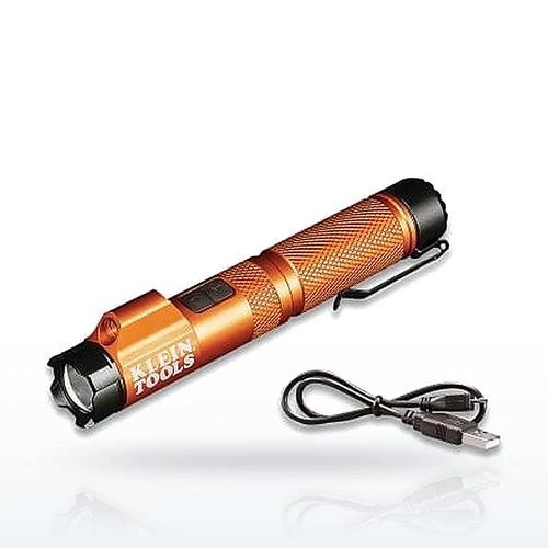Klein Tools 56040 Flashlights & Lanterns, Rechargeable LED Focus Flashlight