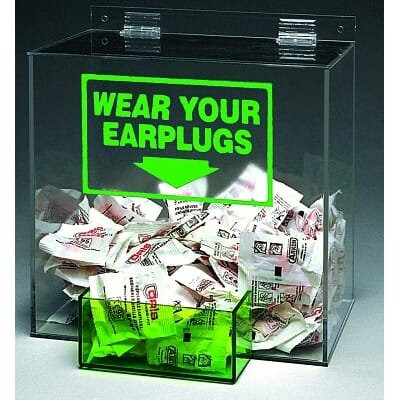 Large Capacity Ear Plug Dispensers, For Standard Box of 200 Disposable Ear Plugs