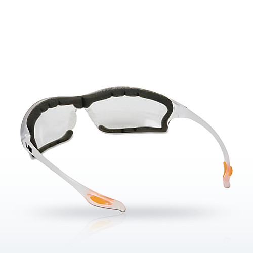 LAW Protective Eyewear, Clear Lens, Duramass Anti-Fog, Clear Frame, Nylon
