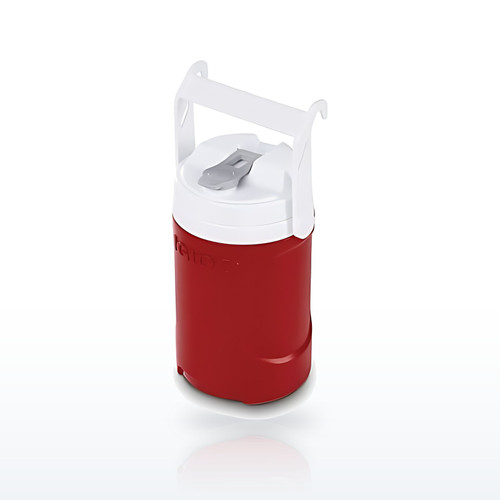 Latitude Insulated Beverage Bottle, 1/2 gal, Red