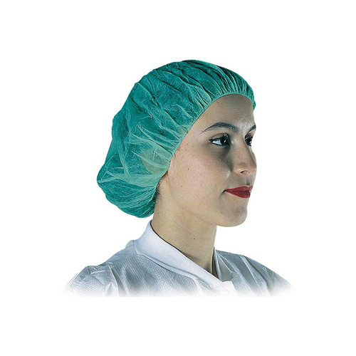 Liberty Safety APA 15824G Head & Face Covers, Green polypropylene 24 bouffant