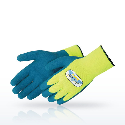 Liberty Safety Arctic-Tuff™ 7 gauge, lime green Thermal shell, blue latex dip