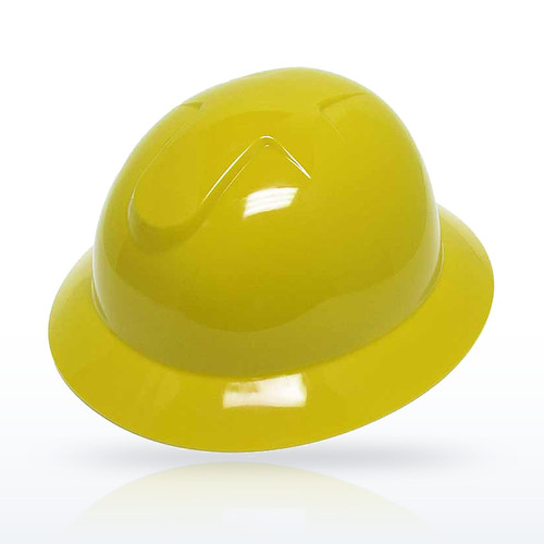 Liberty Safety DuraShell® Yellow full brim hard hat, 6-point ratchet