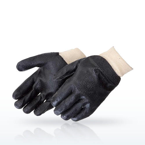 Liberty Safety 2131 Black PVC, knit wrist, semi-rough finish