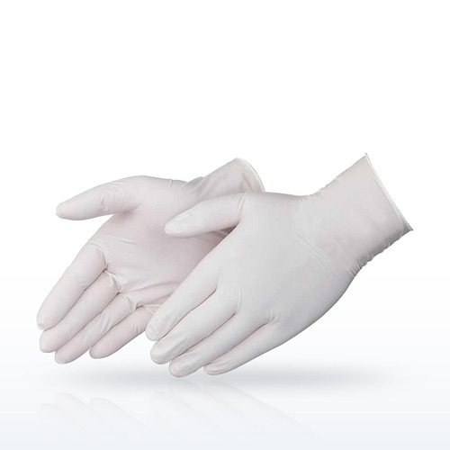 Liberty Safety DURASKIN 2800W Disposable Gloves, 5mil White latex, Powdered
