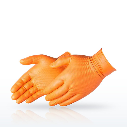 Liberty Safety DURASKIN 2028HO Disposable Gloves, 8mil Orange nitrile