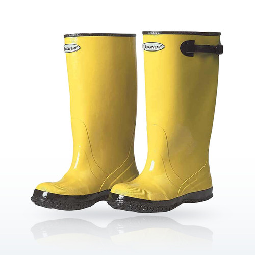 Liberty Safety DuraWear™ 17" yellow slush rubber boots, Over-the-sock style