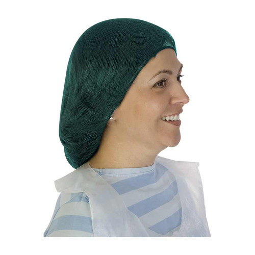 Liberty Safety DuraWear™ 21" Blue nylon hairnet, 1/8" honeycomb pattern