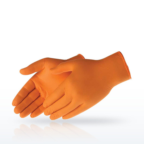 Liberty Safety DURASKIN 2010HO Disposable Gloves, 4mil Orange nitrile