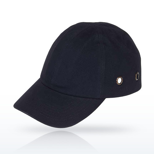 Liberty Safety DuraShell® Black baseball bump cap, inner foam cushion for